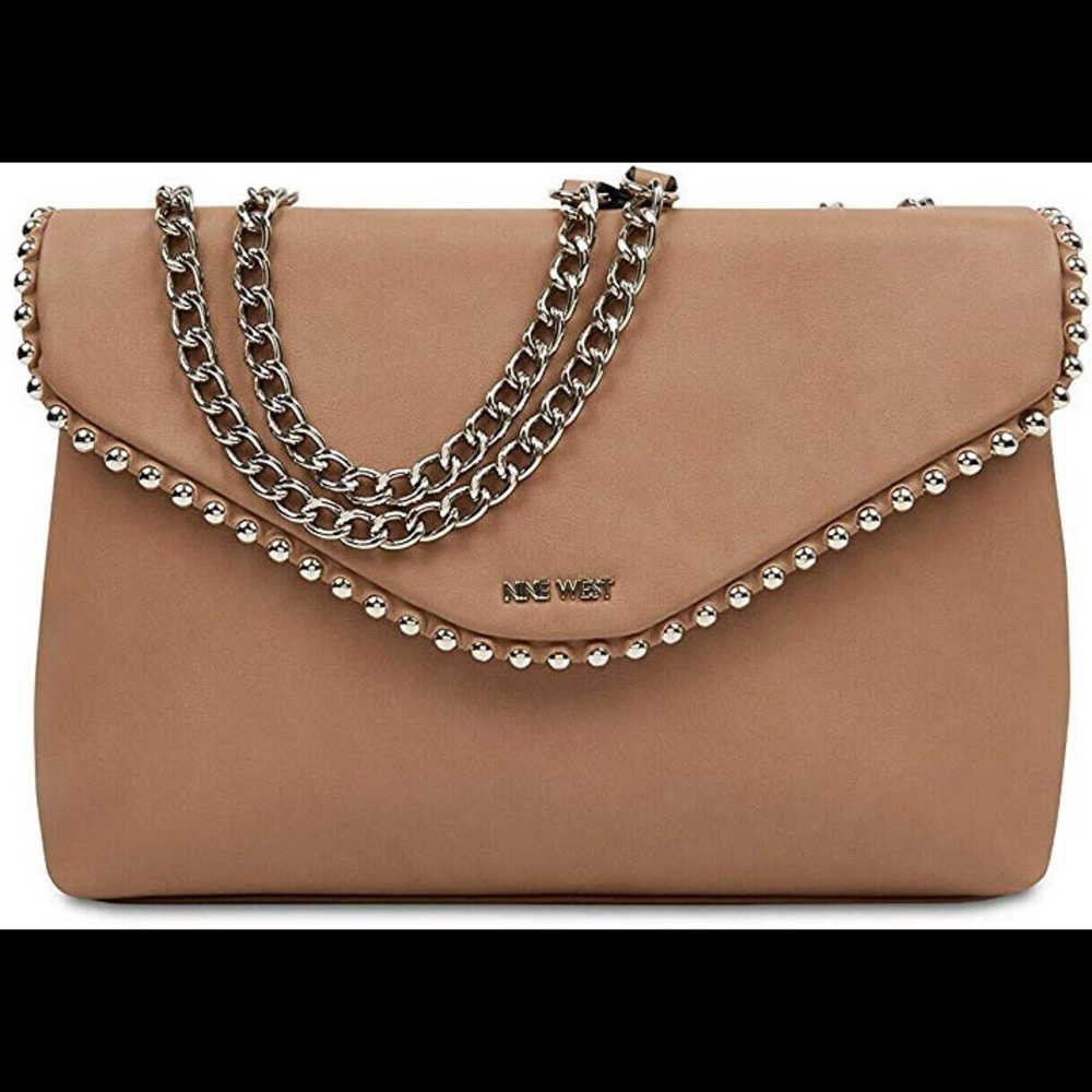 Crossbody Bag with Metal Beads